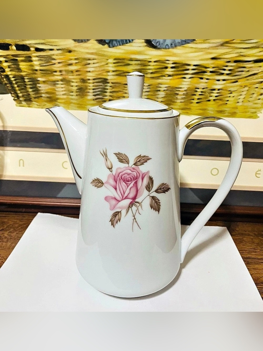 Vintage Style House Rosemont Fine China Coffee Pot